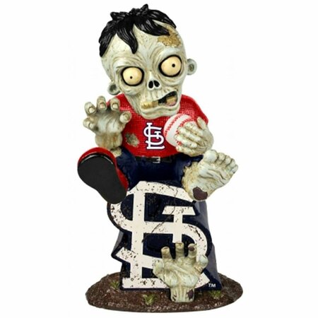 FOREVER COLLECTIBLES St. Louis Cardinals Zombie Figurine - On Logo FO50664